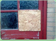 boarded up Sutton